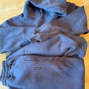 Comfrt Blue Hoodie and Sweatpants Set